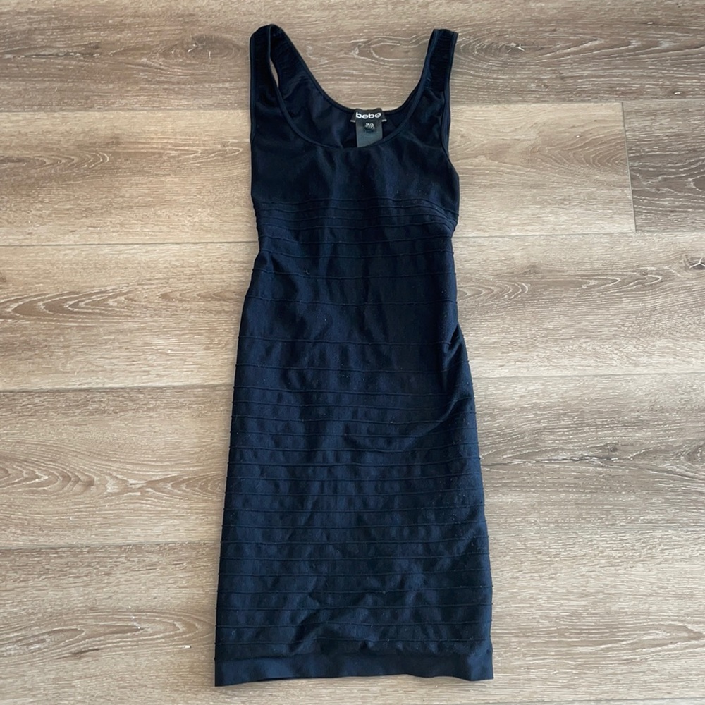 Bebe black mini going out dress